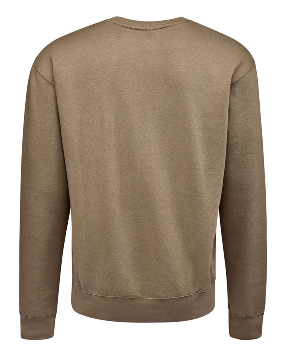 Unisex BTB Fleece Crewneck Sweatshirt - Back - B13528873 - Desert