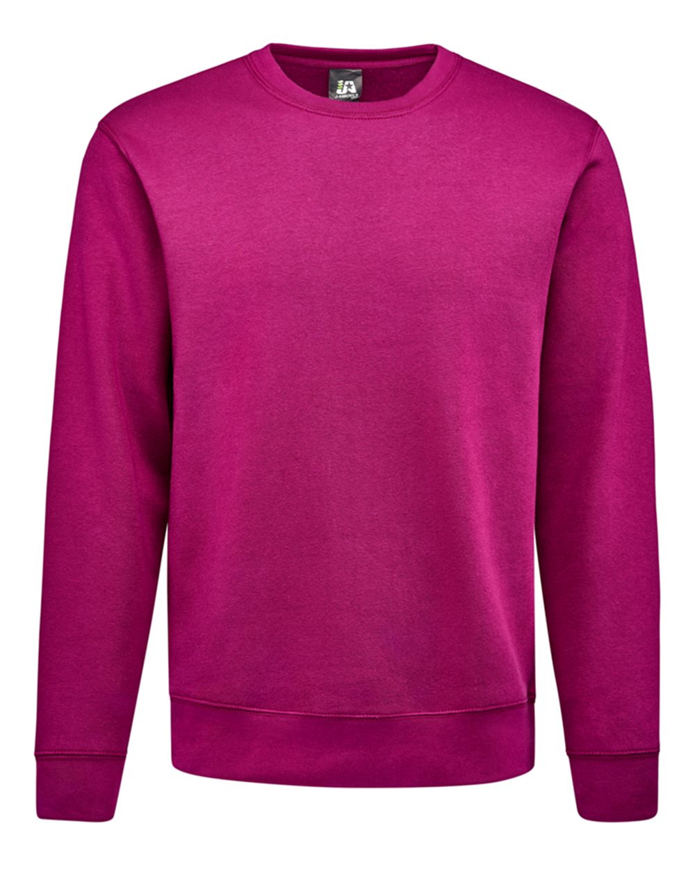 Unisex BTB Fleece Crewneck Sweatshirt - Front - B13528033 - Boysenberry