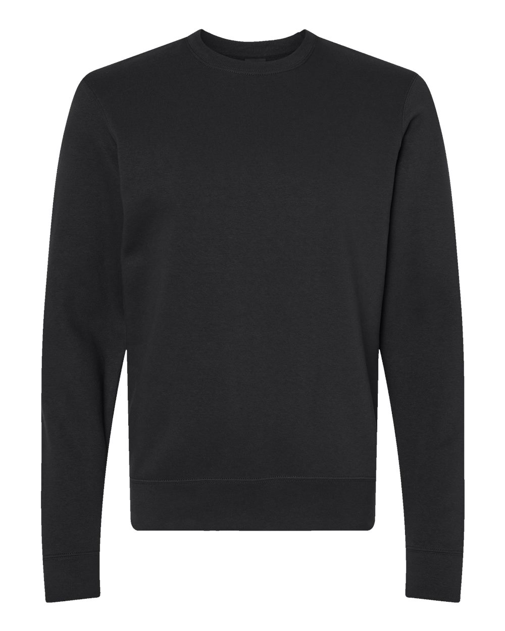 Unisex BTB Fleece Crewneck Sweatshirt - Front - B13528503 - Black