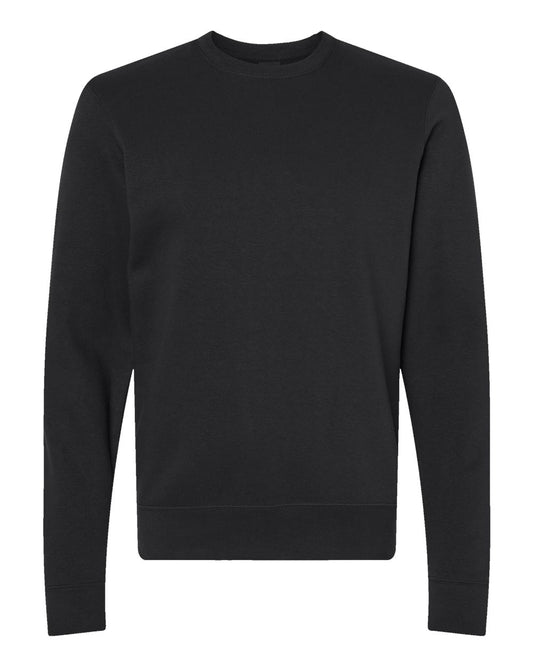 Unisex BTB Fleece Crewneck Sweatshirt - Front - B13528503 - Black