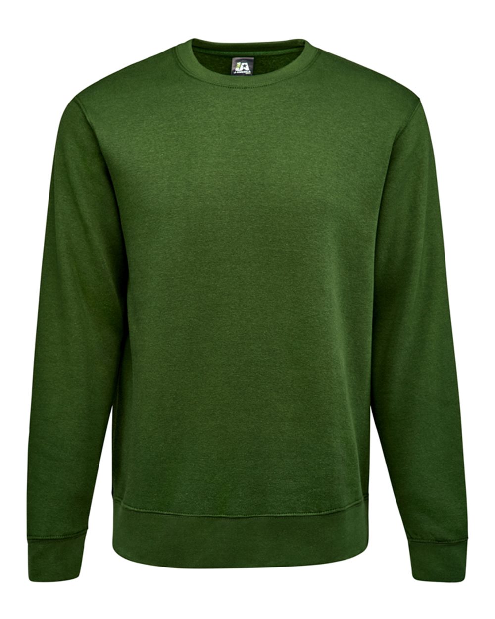 Unisex BTB Fleece Crewneck Sweatshirt - Front - B13528543 - Forest Green