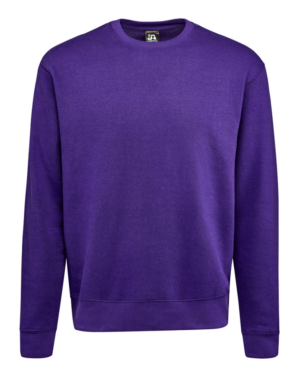 Unisex BTB Fleece Crewneck Sweatshirt - Front - B13528673 - Purple