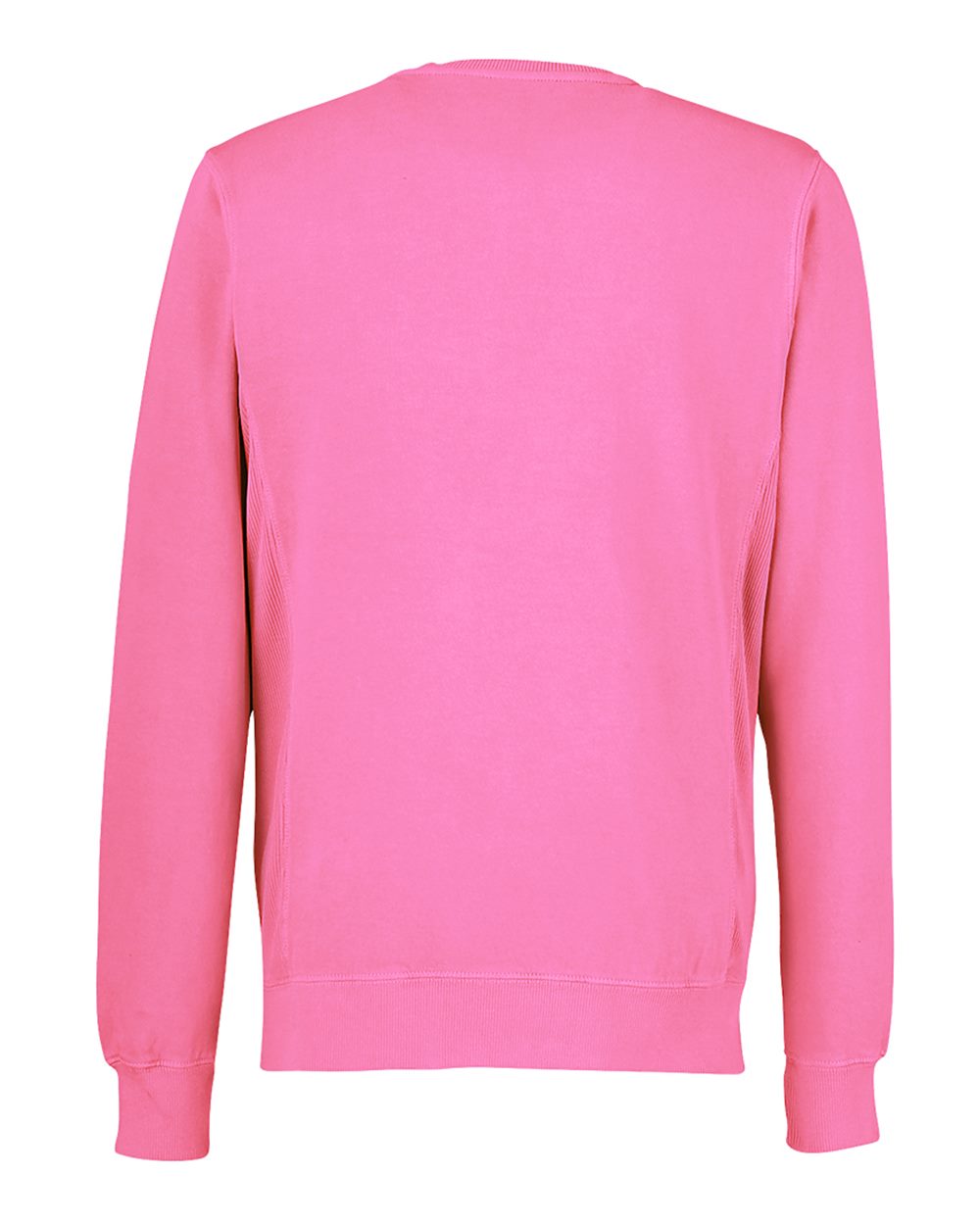 Unisex Pigment-Dyed Fleece Crewneck Sweatshirt - Back - B14328303 - Paradise Pink