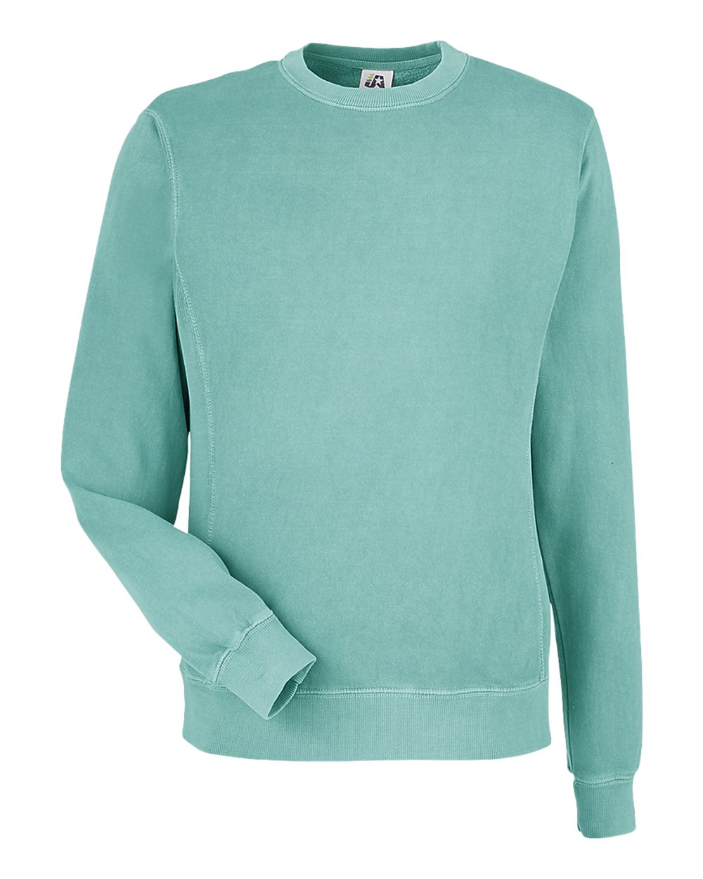Unisex Pigment-Dyed Fleece Crewneck Sweatshirt - Front - B14328133 - Marine