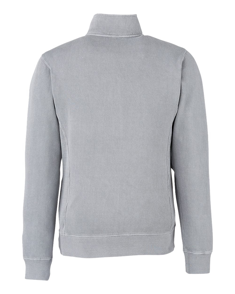 Unisex Pigment-Dyed Fleece Quarter-Zip Pullover - Back - B14428003 - Cloud