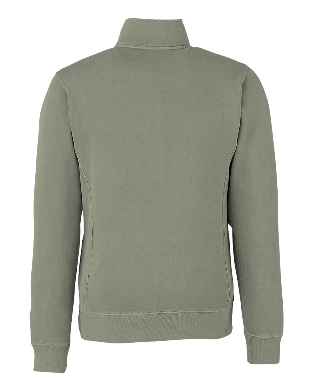 Unisex Pigment-Dyed Fleece Quarter-Zip Pullover - Back - B14428123 - Spruce