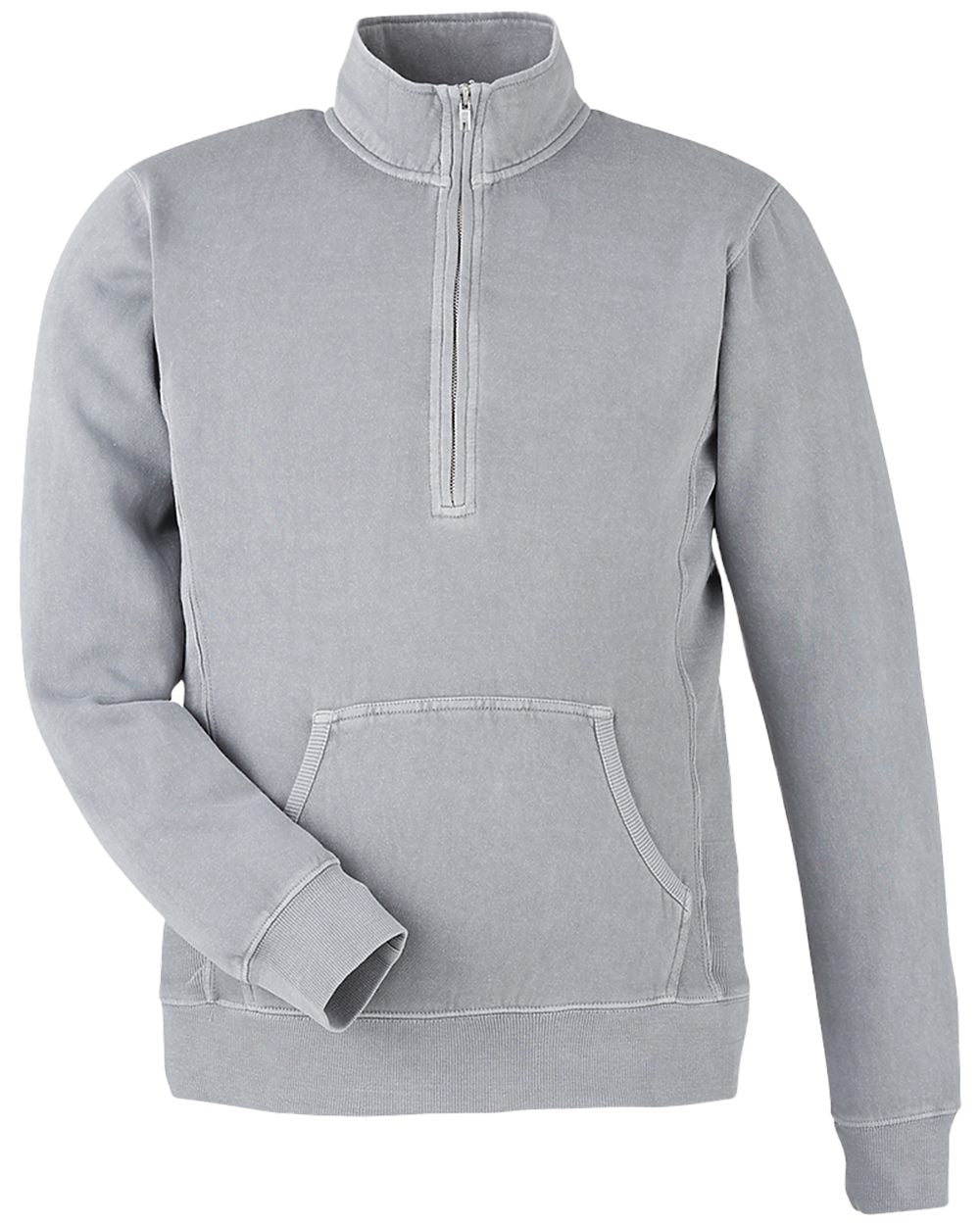 Unisex Pigment-Dyed Fleece Quarter-Zip Pullover - styleImage