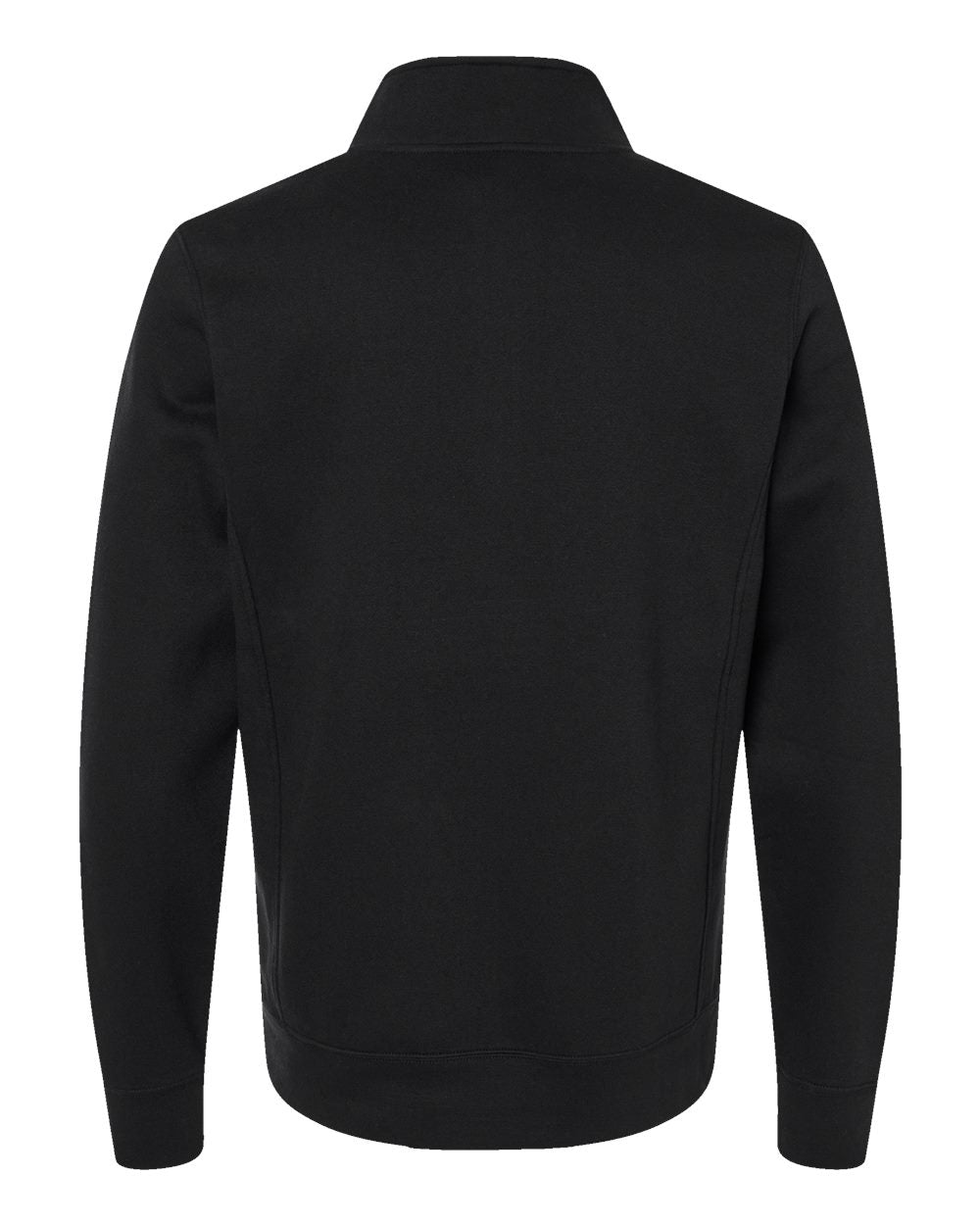 Unisex Heavyweight Fleece Quarter-Zip Sweatshirt - Back - B14528503 - Black