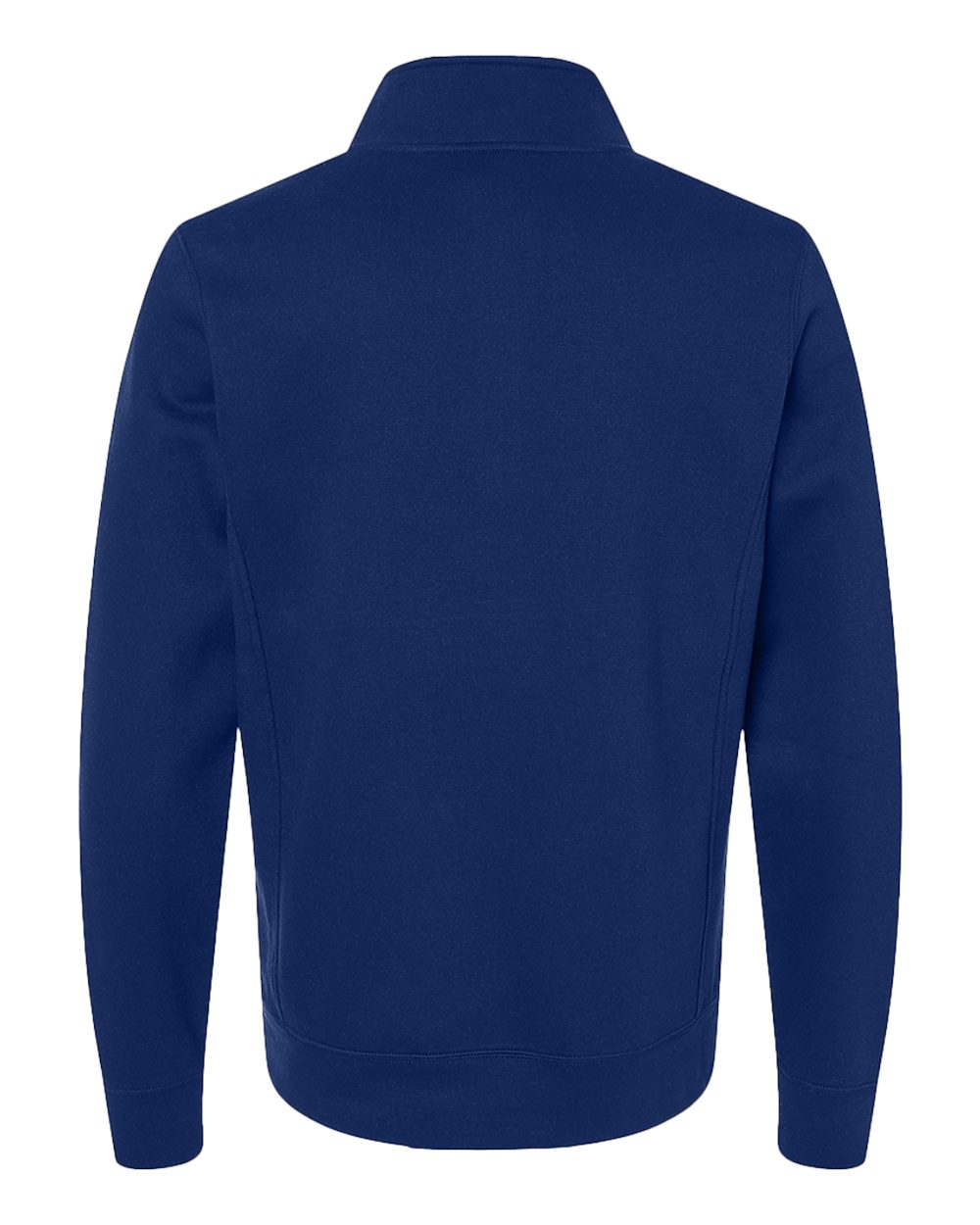Unisex Heavyweight Fleece Quarter-Zip Sweatshirt - Back - B14528653 - True Navy
