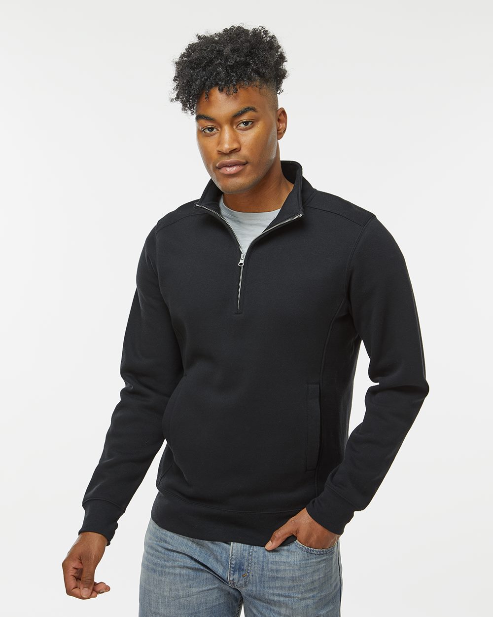Unisex Heavyweight Fleece Quarter-Zip Sweatshirt - styleImage