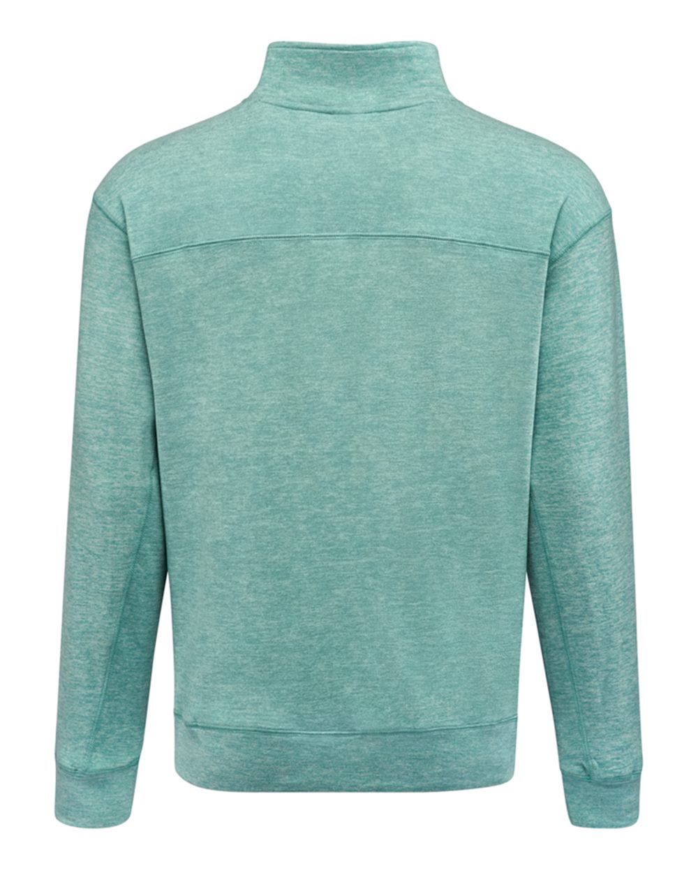 Unisex Electric Fleece Quarter-Zip Sweatshirt - Back - B18228003 - Electric Jade