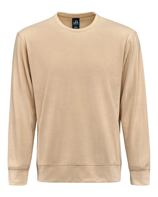 Unisex Element Fleece Crewneck Sweatshirt - Front - B18428003 - Almond