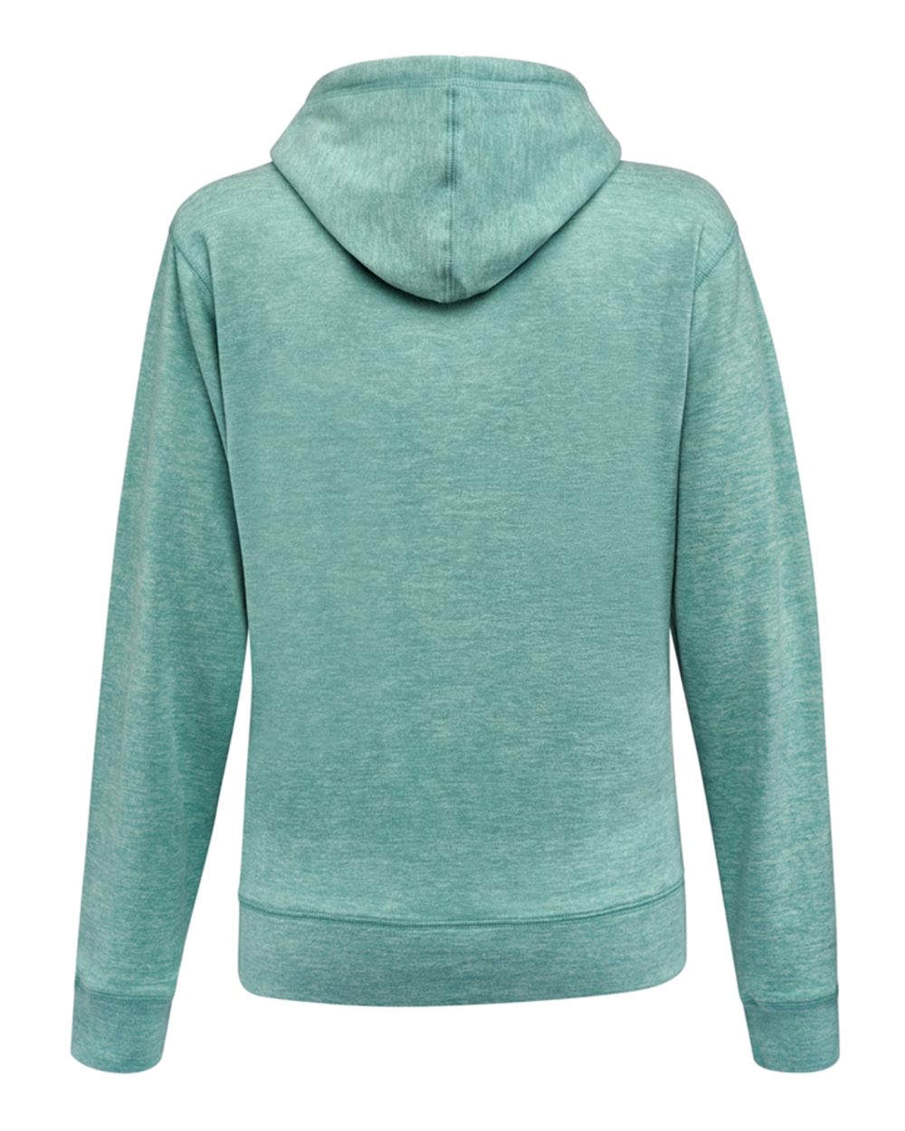 Women's Electric Fleece Hooded Sweatshirt - Back - B18528873 - Electric Jade