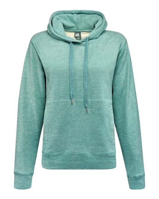 Women's Electric Fleece Hooded Sweatshirt - Front - B18528873 - Electric Jade