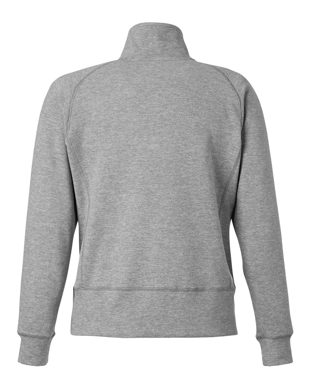 Women's Electric Fleece Quarter-Zip Sweatshirt - Back - B18628103 - Electric Slate