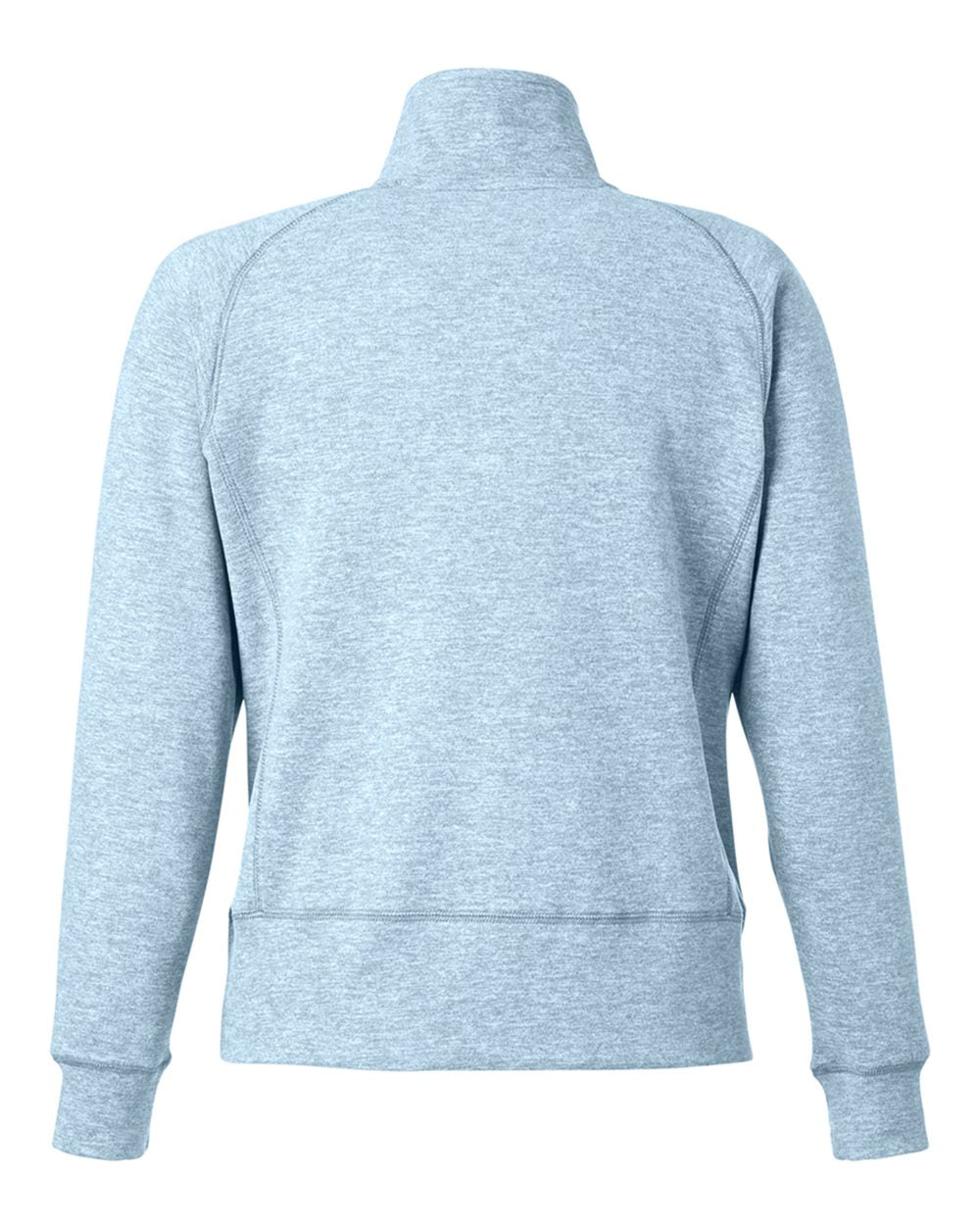 Women's Electric Fleece Quarter-Zip Sweatshirt - Back - B18628633 - Electric Sky