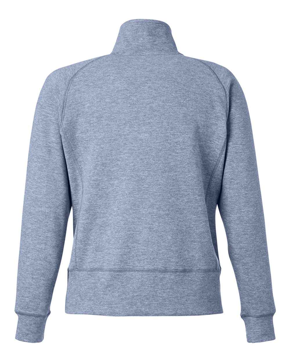 Women's Electric Fleece Quarter-Zip Sweatshirt - Back - B18628863 - Electric Midnight