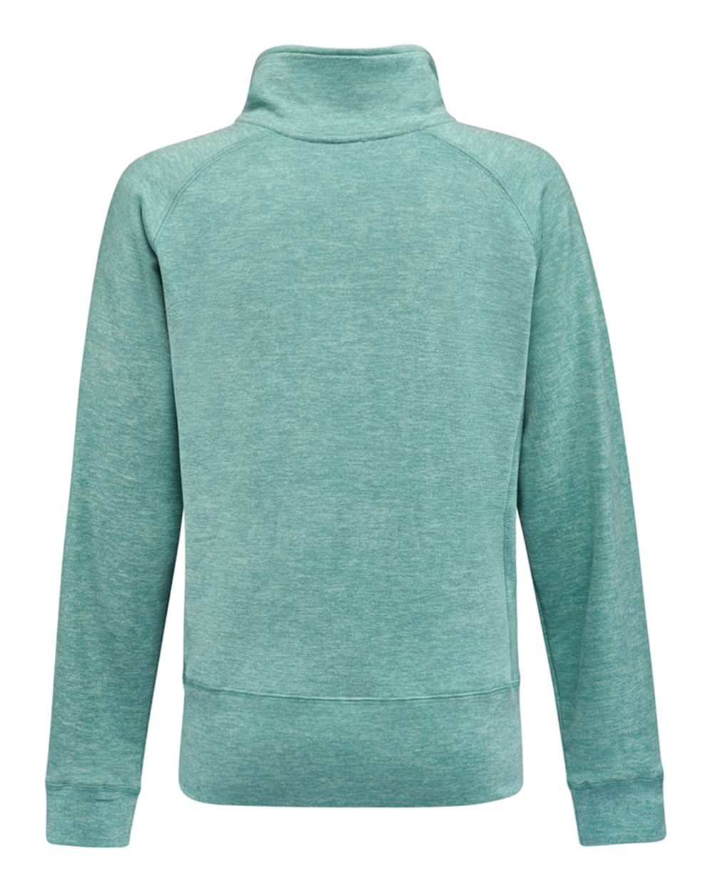 Women's Electric Fleece Quarter-Zip Sweatshirt - Back - B18628873 - Electric Jade