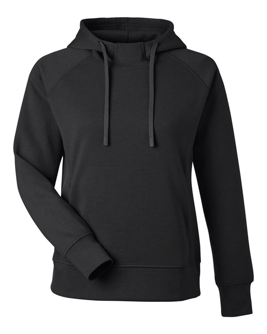 Women's Apex Fleece Hooded Sweatshirt - Front - B19028503 - Black