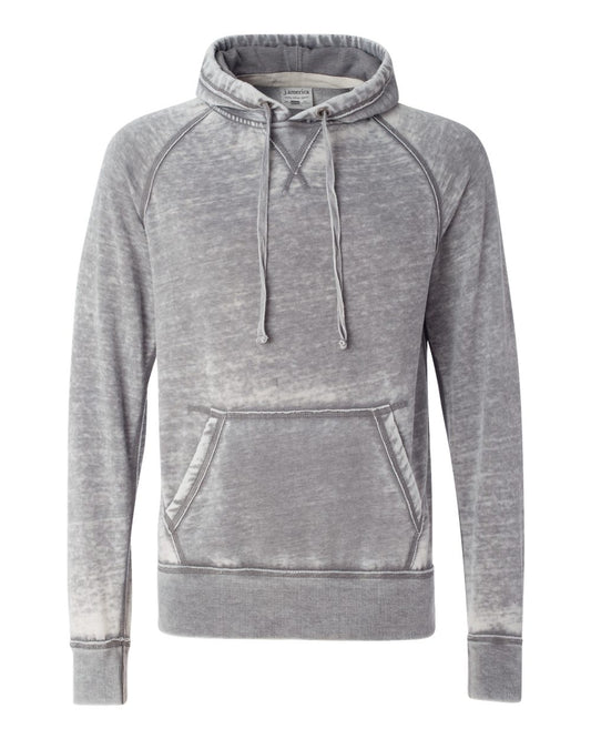 Men's Vintage Zen Fleece Hooded Sweatshirt - Front - B88128093 - Cement