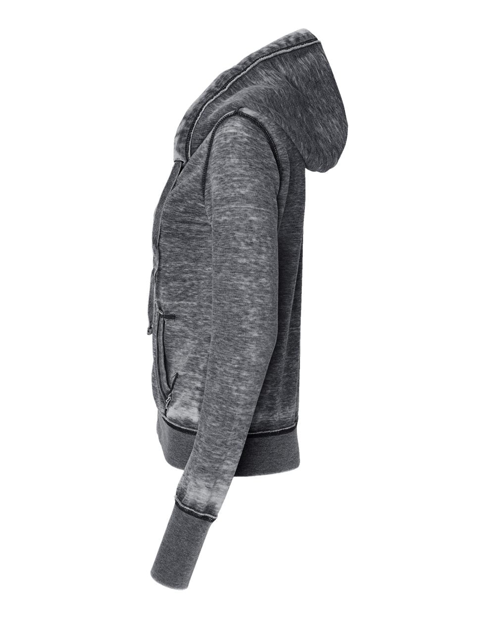 Women's Zen Fleece Full-Zip Hooded Sweatshirt - DirectSide - B88328132 - Dark Smoke