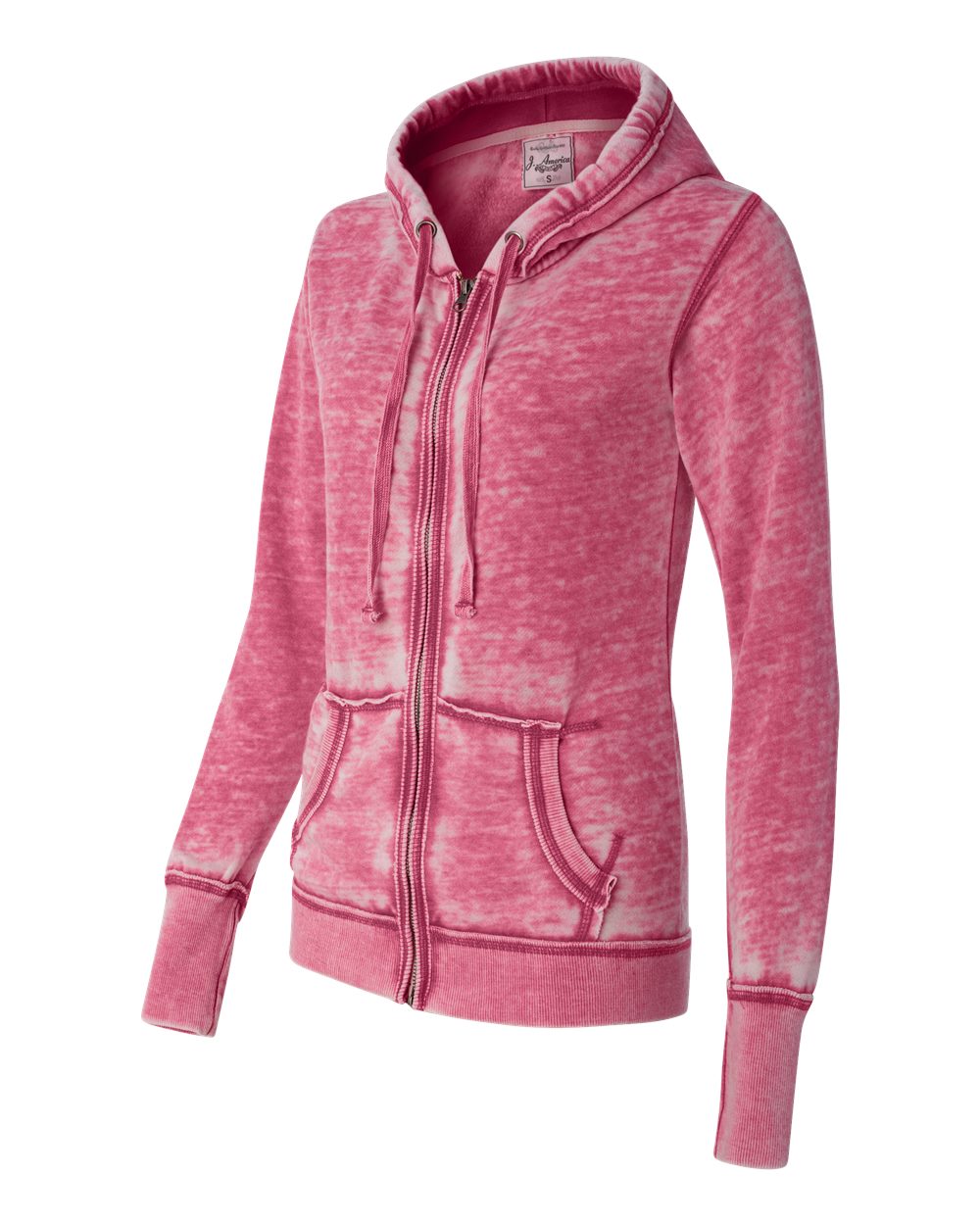Women's Zen Fleece Full-Zip Hooded Sweatshirt - Side - B88328032 - Wildberry