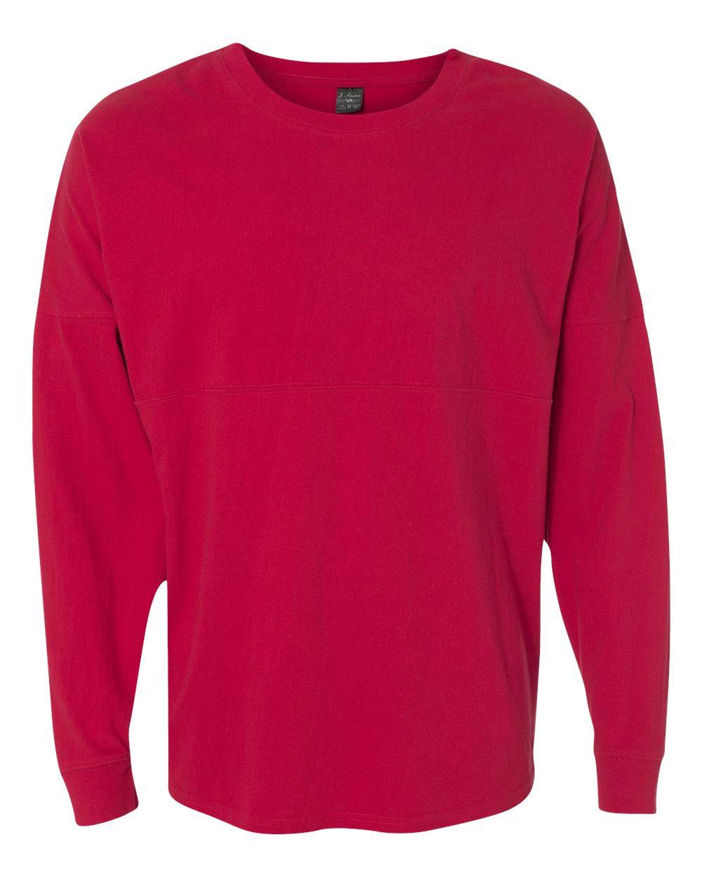 Unisex Game Day Jersey Long Sleeve T-Shirt - Front - B22328702 - Red