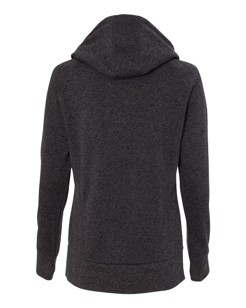 Women’s Cosmic Fleece Hooded Sweatshirt - Back - B54028343 - Onyx Fleck/ Electric Blue
