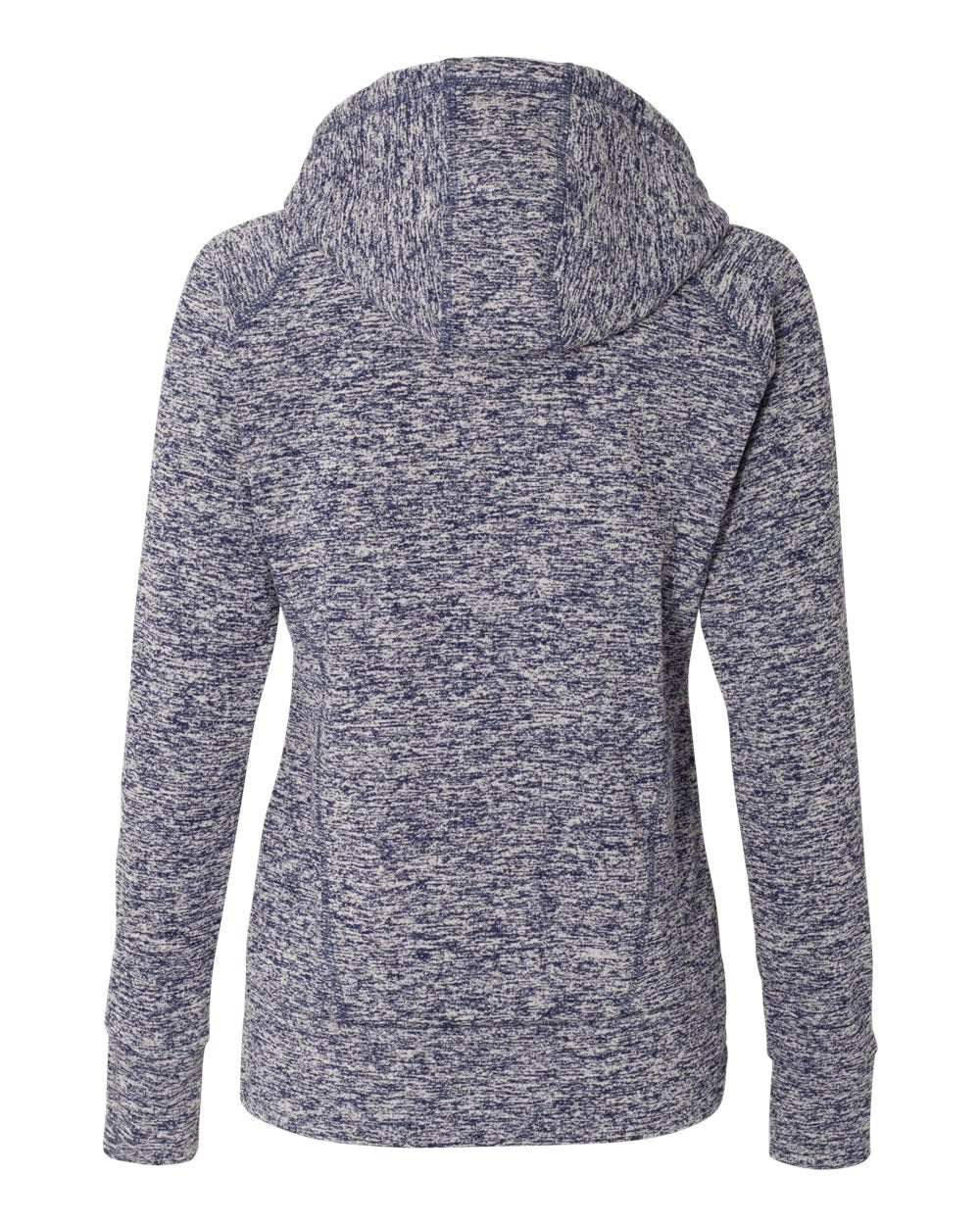 Women’s Cosmic Fleece Hooded Sweatshirt - Back - B54028653 - Navy Fleck/ Navy