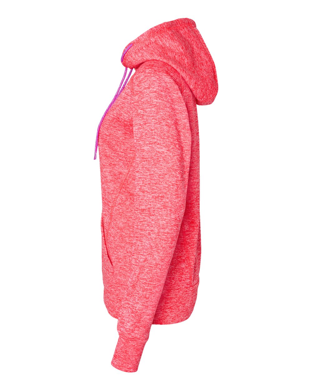Women’s Cosmic Fleece Hooded Sweatshirt - DirectSide - B54028273 - Fire Coral/ Magenta