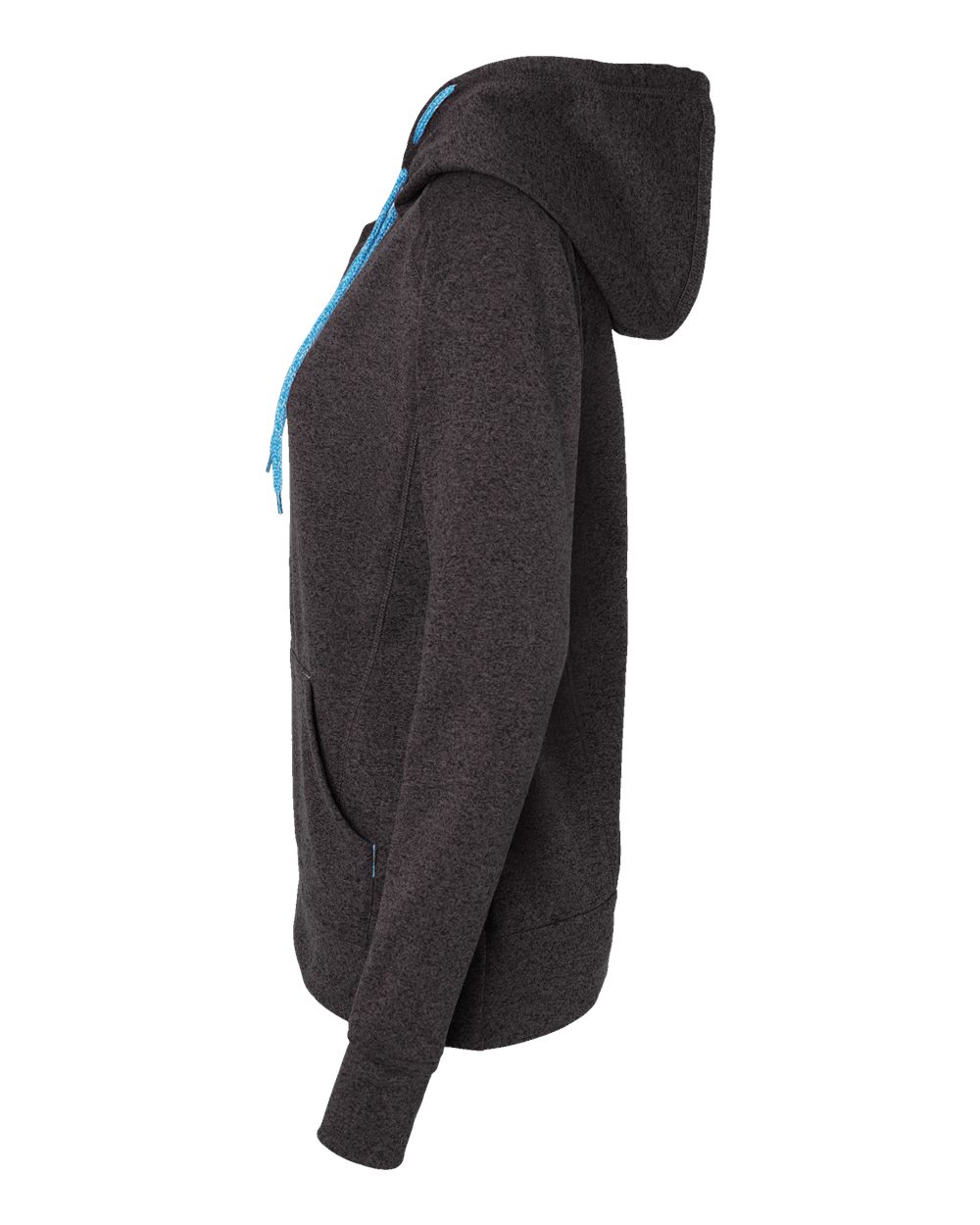 Women’s Cosmic Fleece Hooded Sweatshirt - DirectSide - B54028343 - Onyx Fleck/ Electric Blue