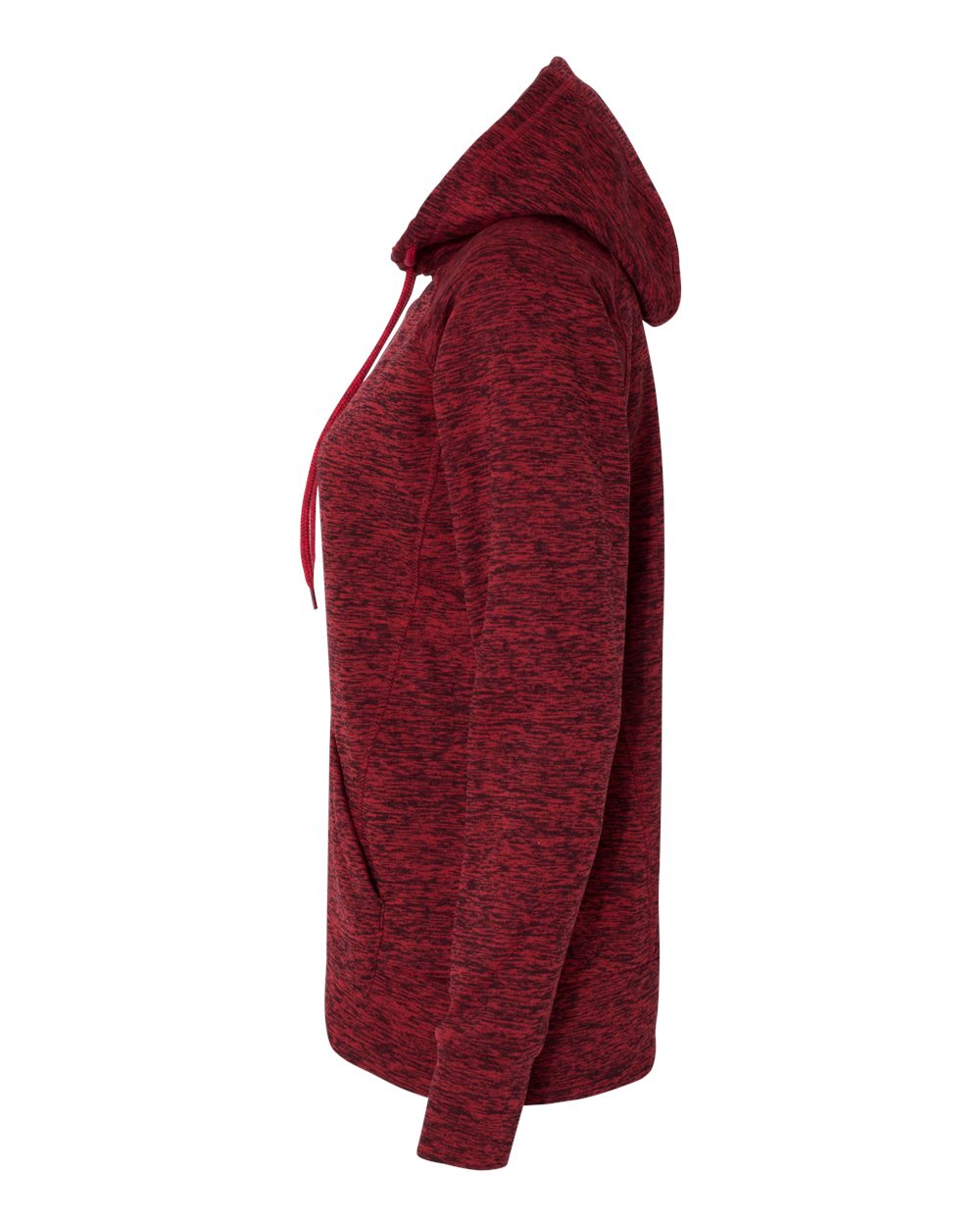 Women’s Cosmic Fleece Hooded Sweatshirt - DirectSide - B54028703 - Red Fleck/ Red