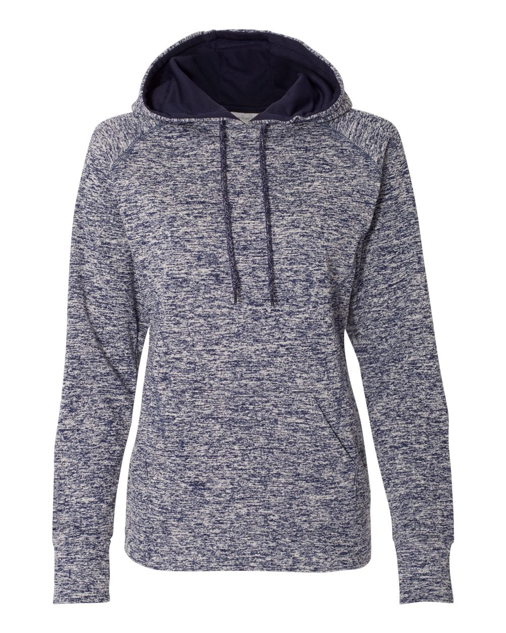 Women’s Cosmic Fleece Hooded Sweatshirt - Front - B54028653 - Navy Fleck/ Navy