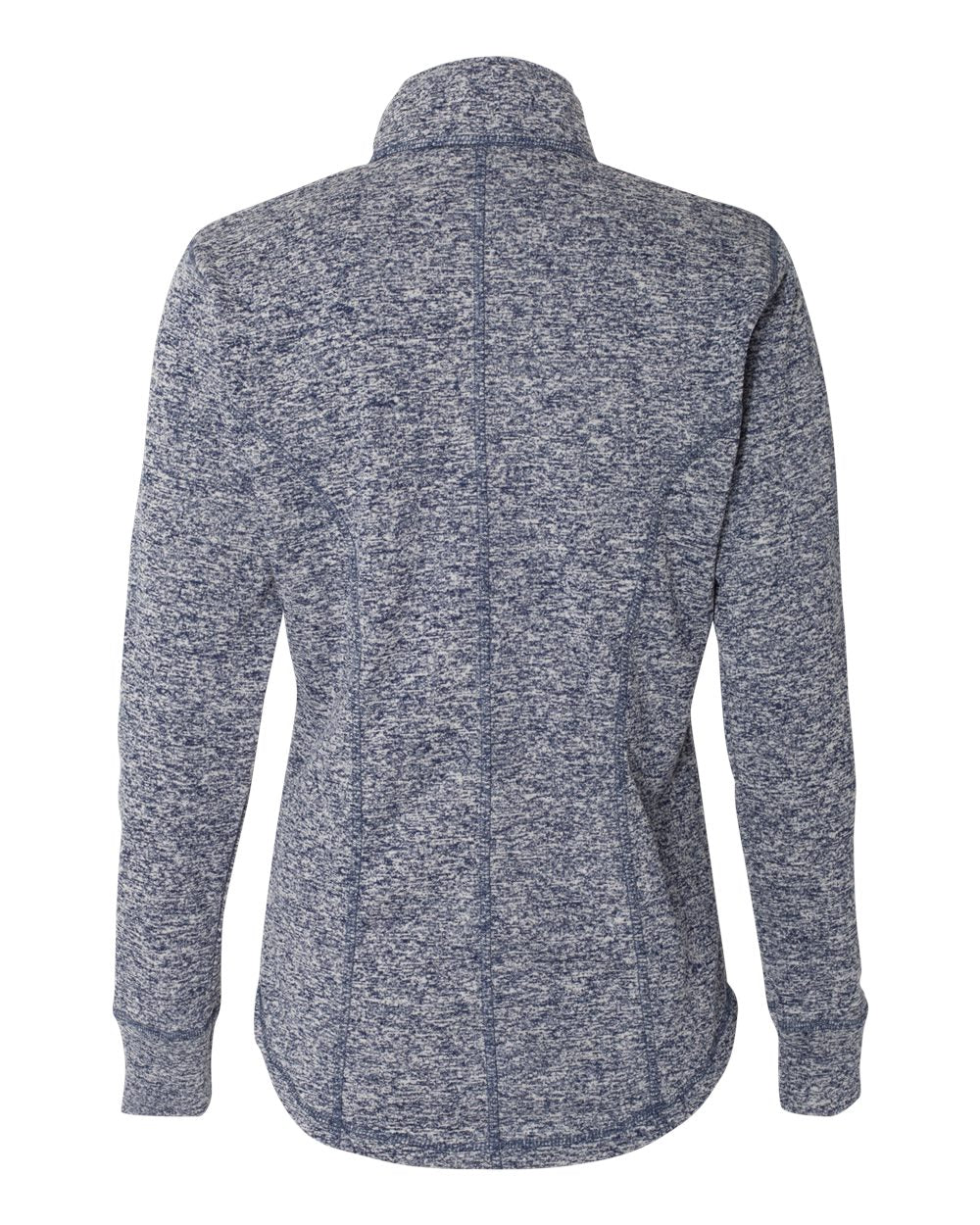 Women's Cosmic Fleece Quarter-Zip Pullover - Back - B24628653 - Navy Fleck/ Navy