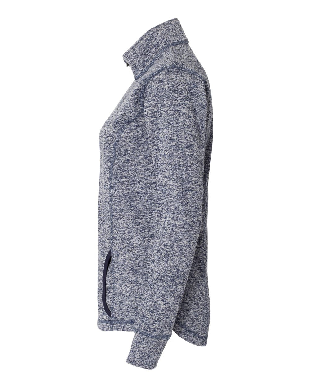 Women's Cosmic Fleece Quarter-Zip Pullover - DirectSide - B24628653 - Navy Fleck/ Navy