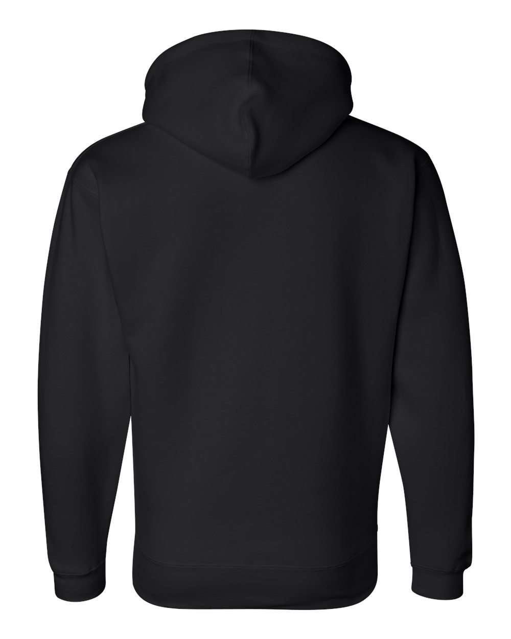 Men's Premium Hooded Sweatshirt - Back - B22228503 - Black