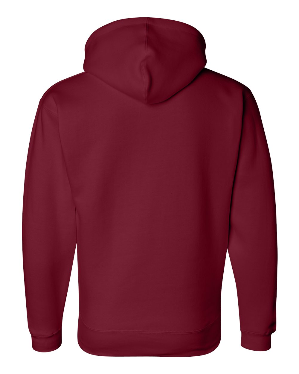 Men's Premium Hooded Sweatshirt - Back - B22228523 - Cardinal