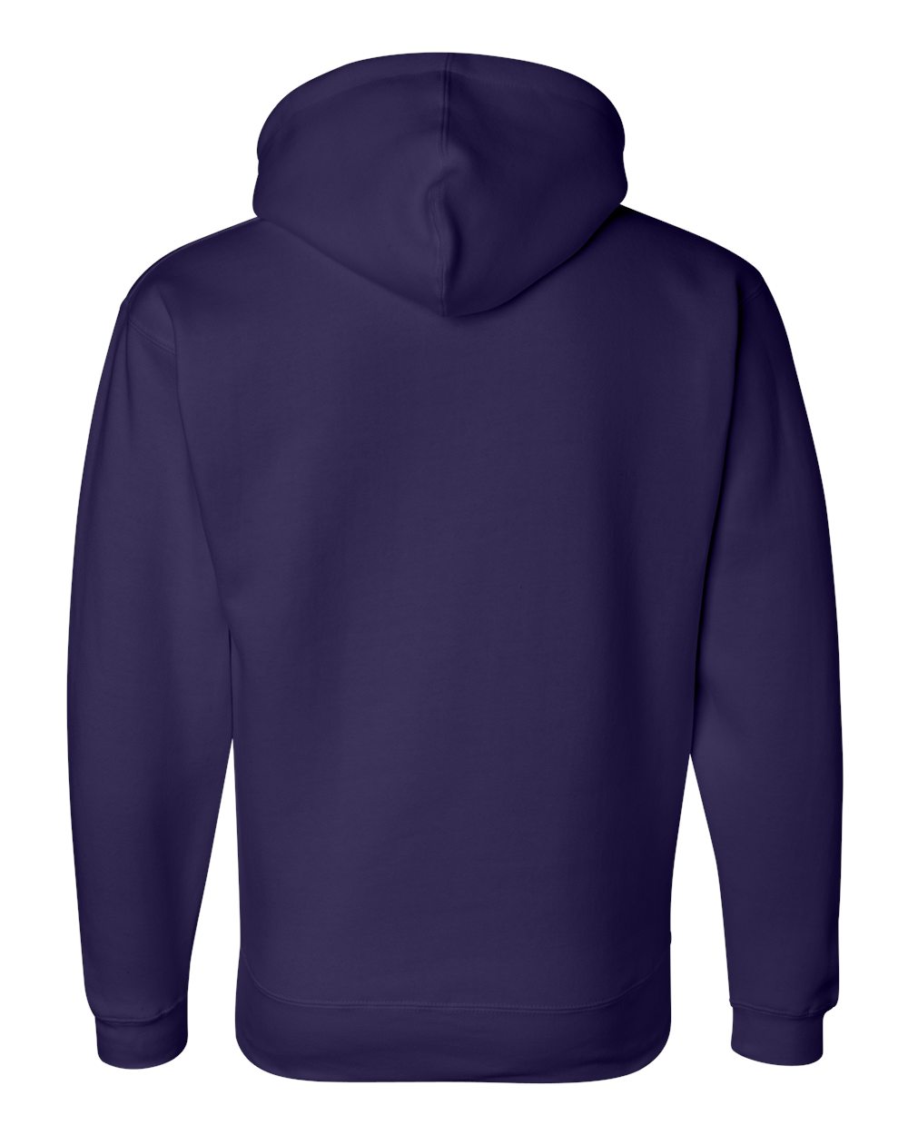 Men's Premium Hooded Sweatshirt - Back - B22228673 - Purple