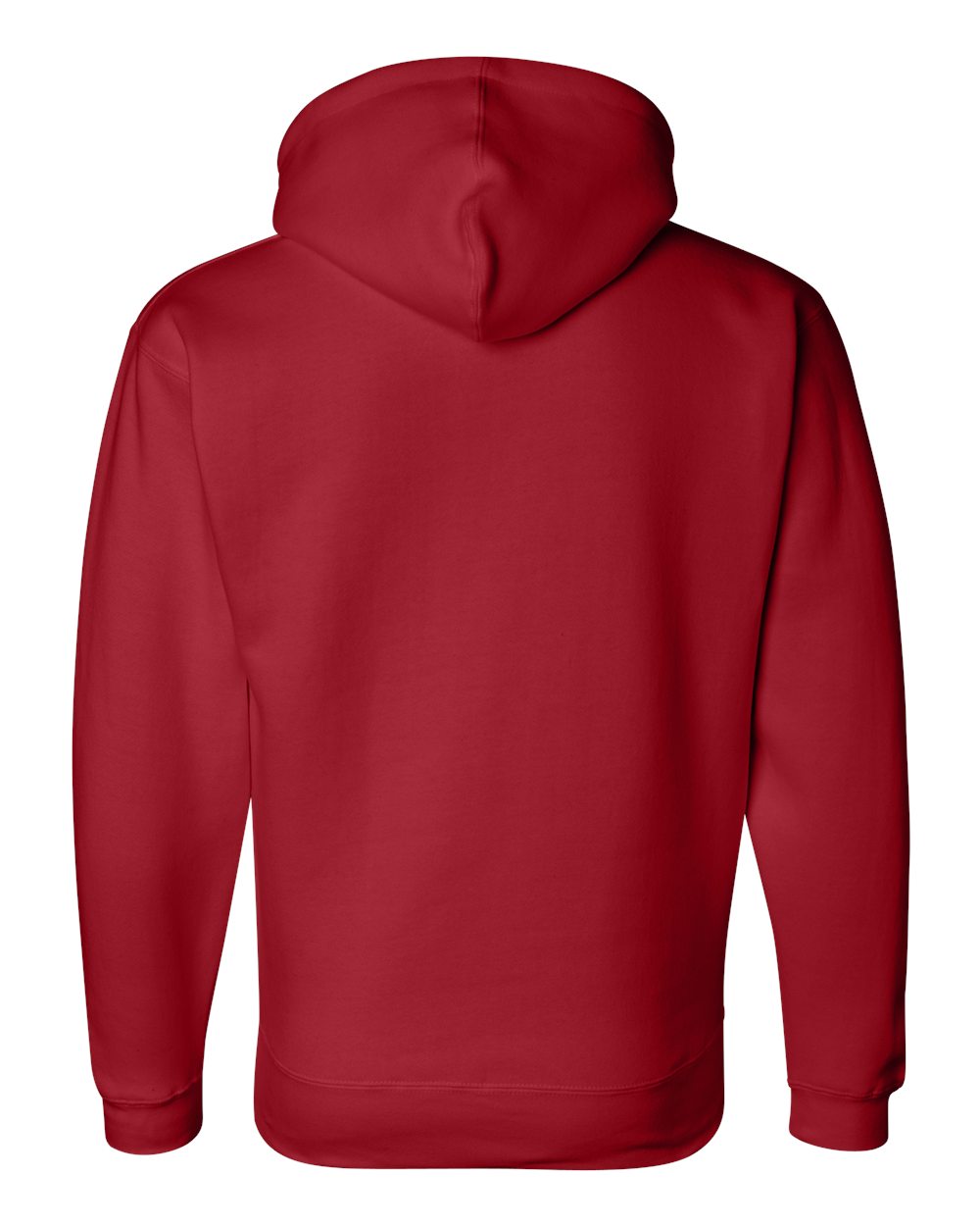 Men's Premium Hooded Sweatshirt - Back - B22228702 - Red