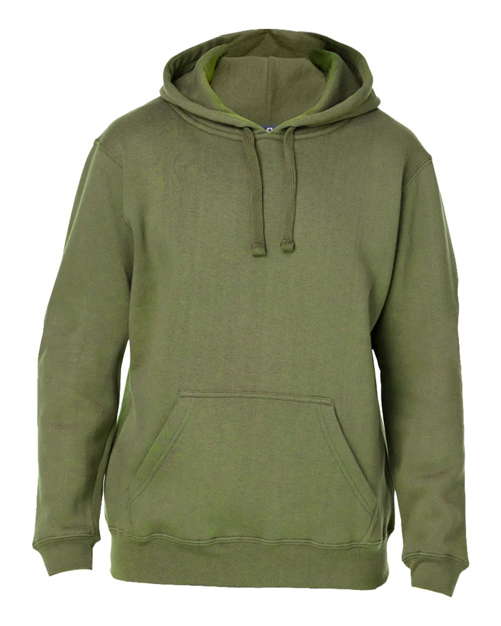Men's Premium Hooded Sweatshirt - Front - B22228642 - Military Green