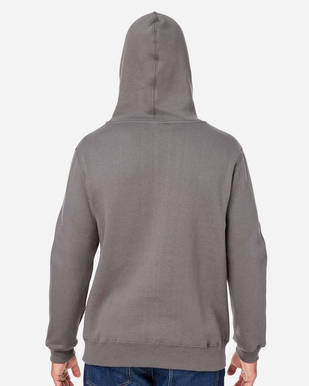 Men's Premium Hooded Sweatshirt - OnModelBack - B22228132 - Fossil