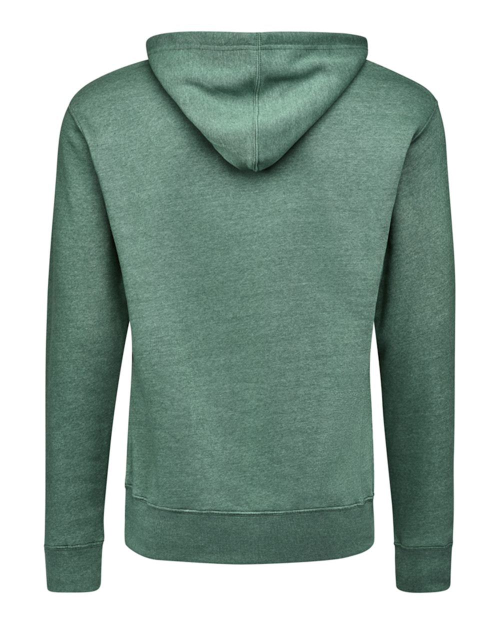 Men's Triblend Fleece Hooded Sweatshirt - Back - B23628562 - Balsam Triblend