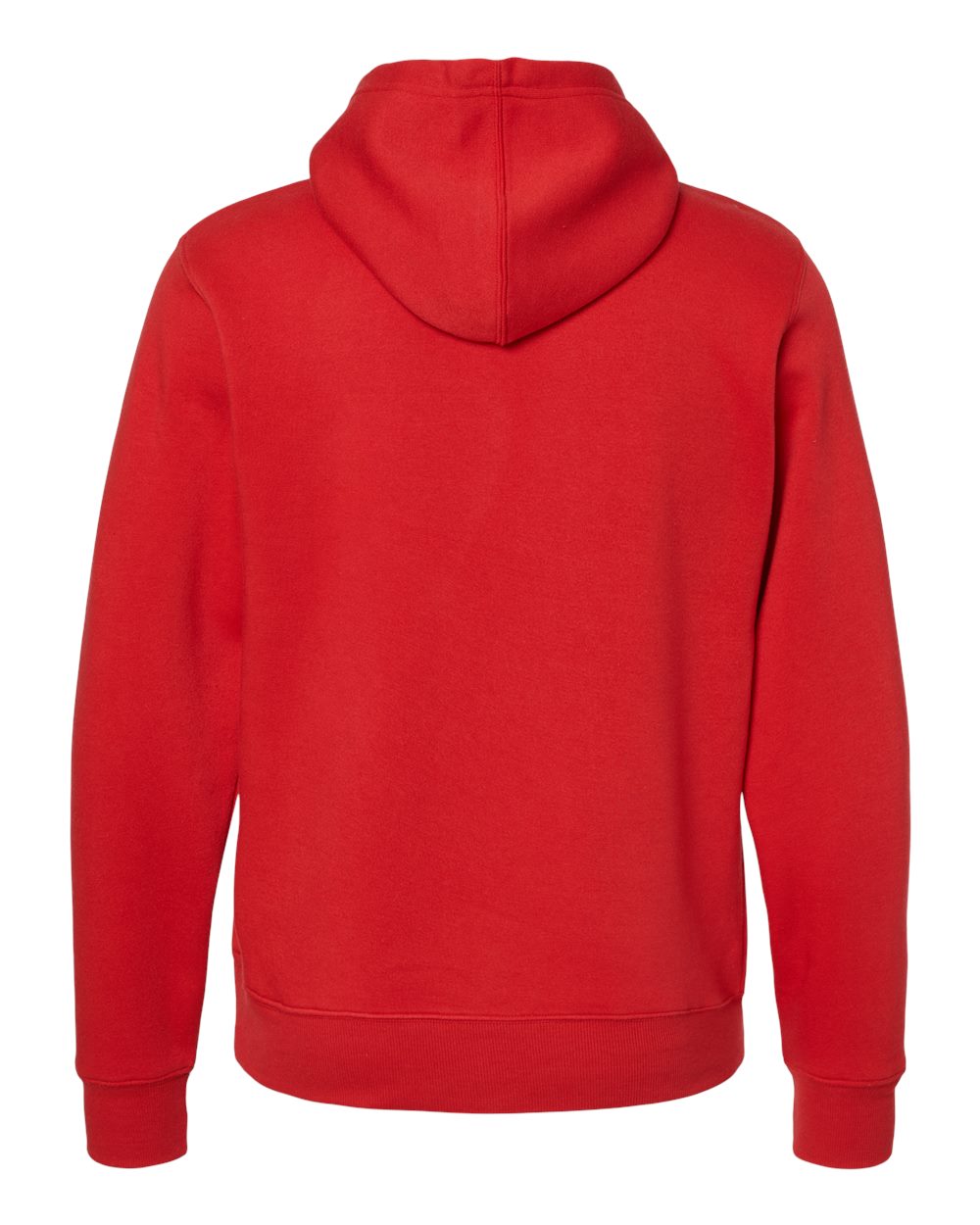Men's Triblend Fleece Hooded Sweatshirt - Back - B23628742 - Red Solid