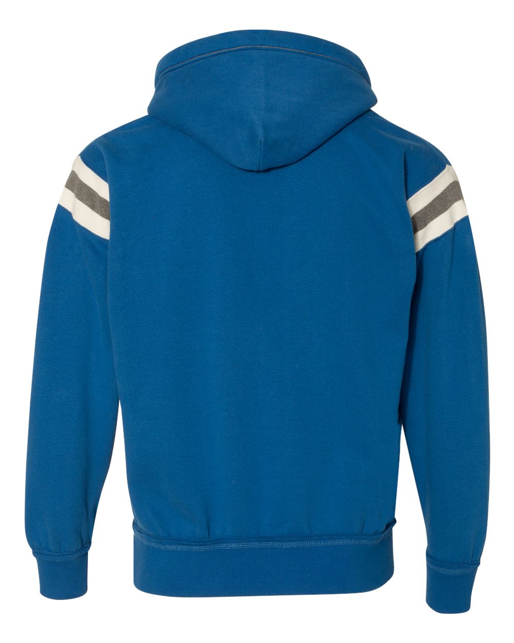 Men's Vintage Athletic Hooded Sweatshirt - Back - B84028753 - Vintage Royal