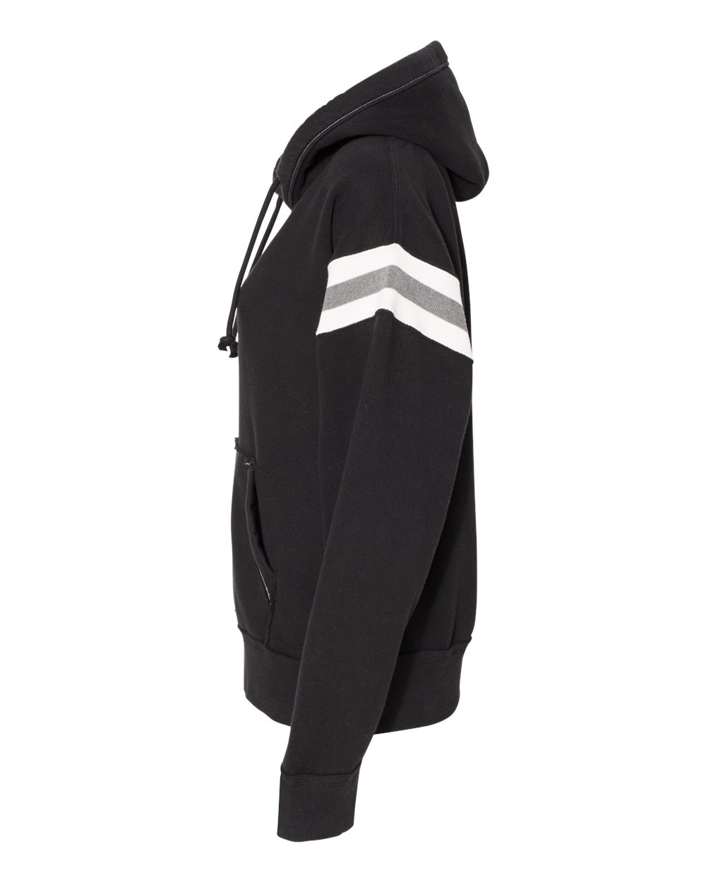 Men's Vintage Athletic Hooded Sweatshirt - DirectSide - B84028503 - Black