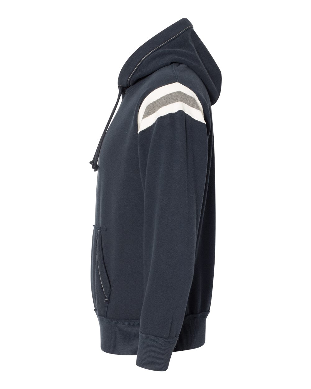Men's Vintage Athletic Hooded Sweatshirt - DirectSide - B84028653 - Vintage Navy
