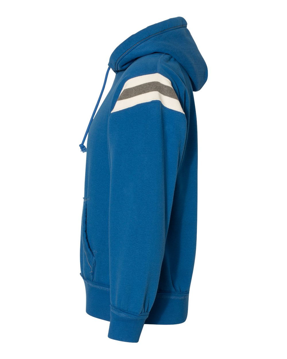 Men's Vintage Athletic Hooded Sweatshirt - DirectSide - B84028753 - Vintage Royal