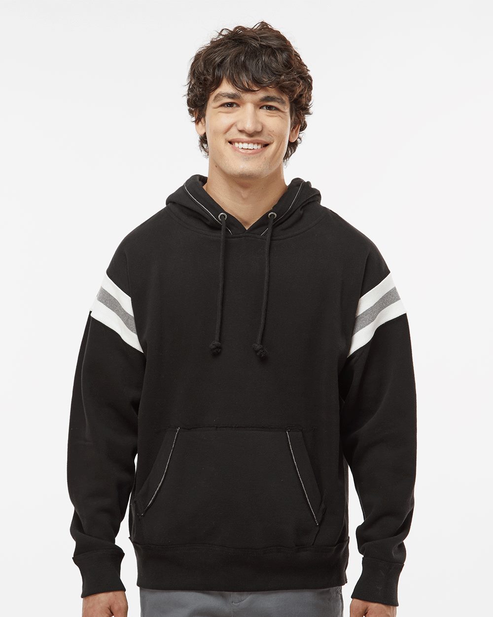 Men's Vintage Athletic Hooded Sweatshirt - styleImage