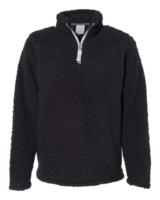 Women’s Epic Sherpa Quarter-Zip Pullover - Front - B22928503 - Black