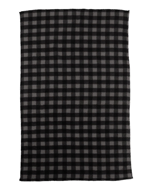 Epic Sherpa Blanket - Front - B24128500 - Black/ Charcoal Buffalo